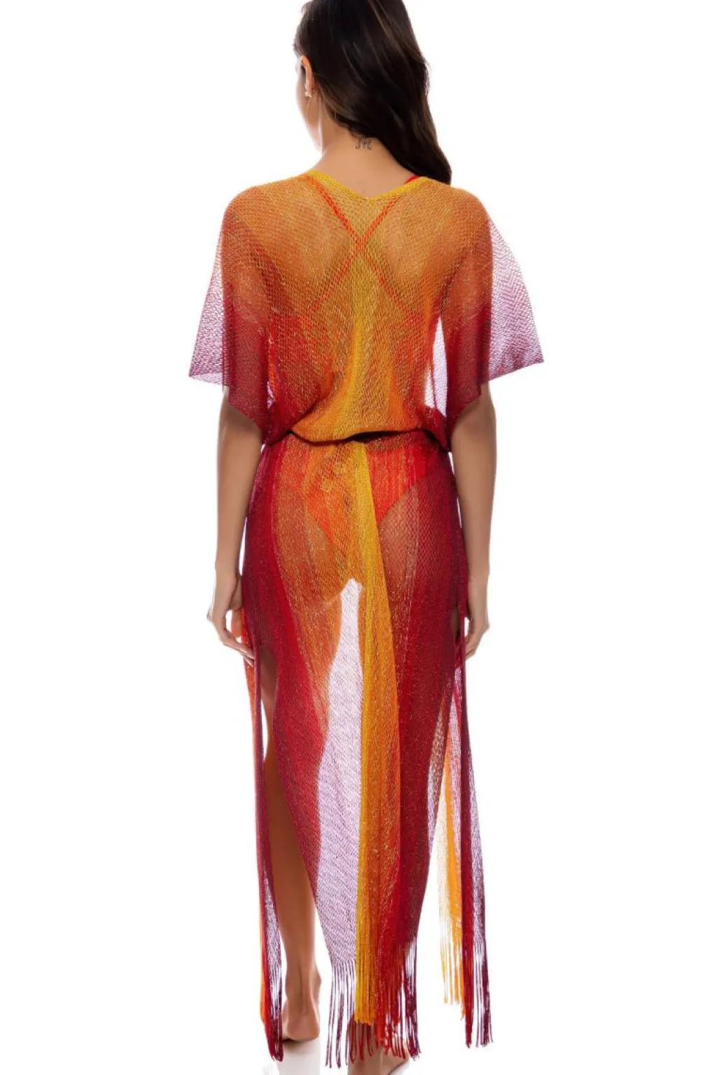 sunshine_addict_long_caft_1.webp Clearance Sunshine Addict Long Caftan | Gone Bananas Beachwear | San Diego Cover Ups