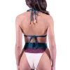 Hot High Band Bikini Bottom | Gone Bananas Beachwear | San Diego Minimal Coverage Bottom | High Waist Bottom