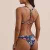 Discount Tropical Sketch Luka Bikini Bottom Minimal Coverage Bottom | High Leg Bottom