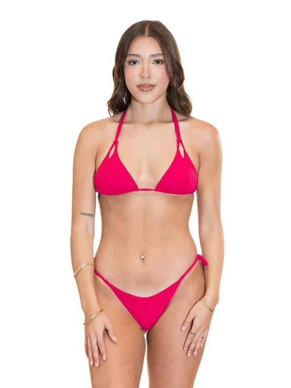 Clearance Ribbed Tie Side Bottom Tie Side Bottom | Minimal Coverage Bottom