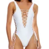 Hot Cosita Buena Open Side One Piece Bodysuit | Gone Bananas Beachwear High Leg One Pieces